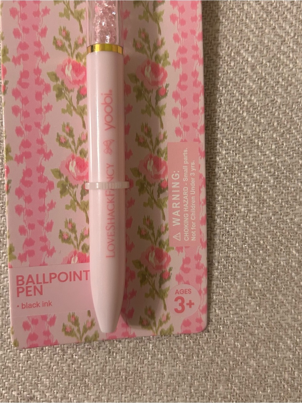 LOVESHACKFANCY x Target Yoobi Pink Bow Pen - Picture 3 of 4
